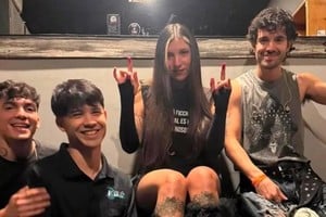 Bruno Marchi, Santiago Martínez, Lula Martínez y Nehuén Chumbita, la formación que trabaja en el nuevo álbum del grupo. Foto: Gentileza producción