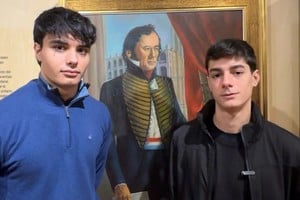 Santiago Ferrero y Thiago Alberto Llorente iniciaron el proyecto cuando estaban en el último año del Colegio Inmaculada. Foto: Gentileza