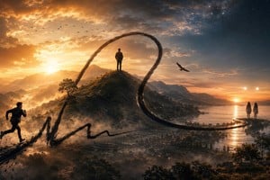 La curva de mi firma es, entonces, la excusa para pensar algo más profundo: que nuestra existencia no se agota en lo que vemos ni en lo que planeamos. Hay una dimensión de anticipación, de promesa, que a veces se escribe en nosotros antes de que podamos entenderla.