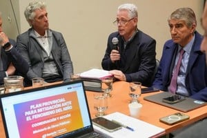 El gobierno viene informando a entidades sobre las prevenciones climáticas para el resto del año. La semana pasada, el ministro de Gobierno, Fabián Bastia, encabezó la reunión del Consejo Económico y Social con ese objetivo. Ahora, el ministro y Pullaro firmaron el proyecto de emergencia.