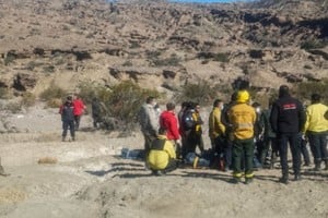 En el lugar trabajaron de manera coordinada equipos  de diferentes fuerzas de seguridad.