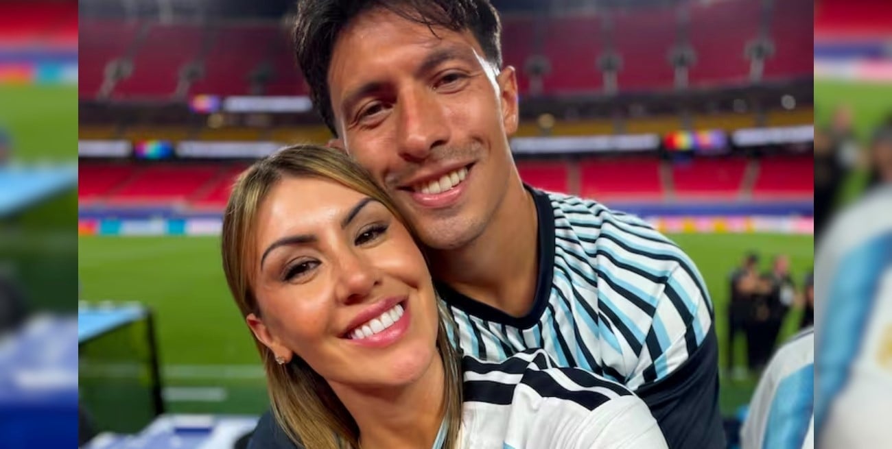 La esposa de Lisandro Martínez cuestionó los elogios al futbolista: “Ser padre no son méritos extra”
