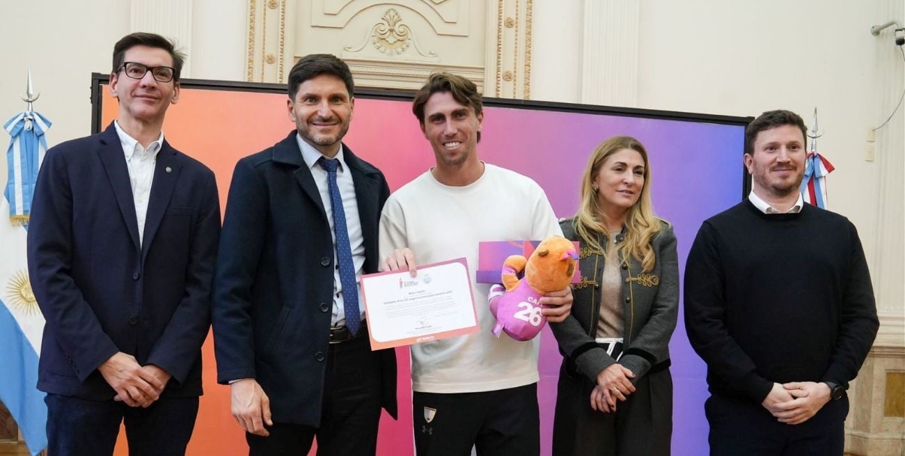 Pullaro presentó a Los Leones como embajadores de los Juegos Suramericanos Santa Fe 2026