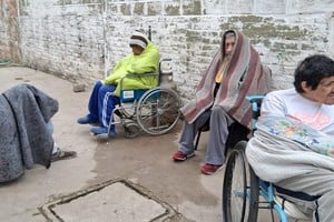 Los abuelos rescatados del geriátrico, esta semana. Archivo.