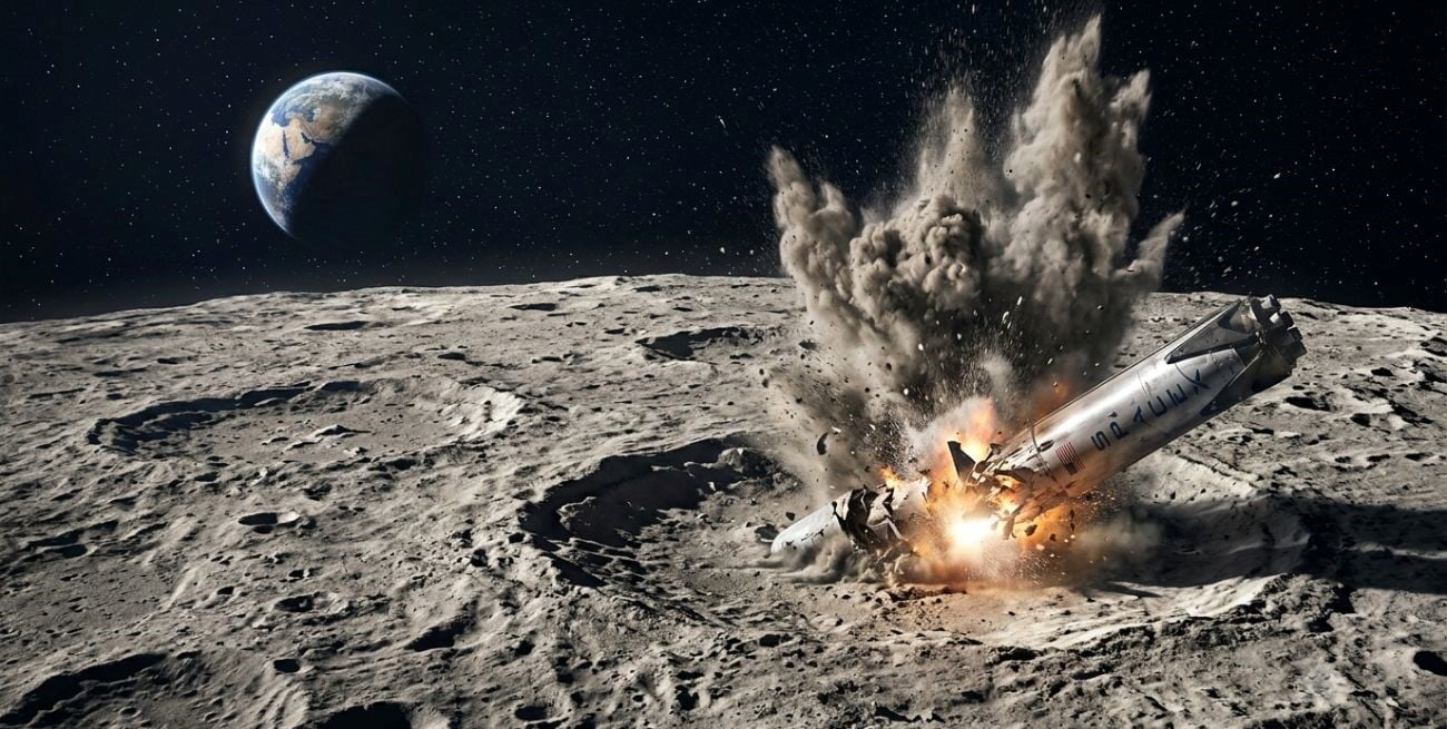 Un cohete de SpaceX descontrolado chocará contra la Luna tras vagar más de un año en el espacio