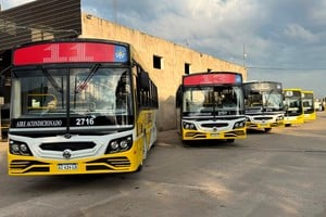 Hay cinco coches de la prestataria Autobuses que son 0 Km. Foto: Gentileza
