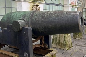 El Cañón Cristiano en el Museo Histórico Nacional de Río de Janeiro. Crédito: Fotos Antiguas e Historias del Paraguay/Rubén Alfredo Sotelo