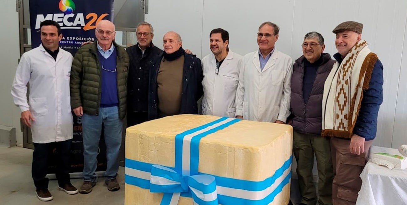 Presentaron el queso de 1.000 kilos que será subastado con fines solidarios en la MECA 2026