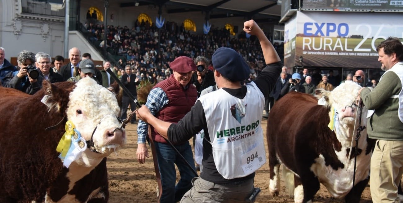 La raza Hereford coronó una histórica participación en la Rural de Palermo