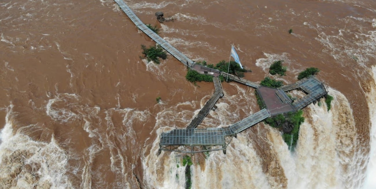 Cerrarán la Garganta del Diablo por 40 días ante el riesgo de una crecida del río Iguazú
