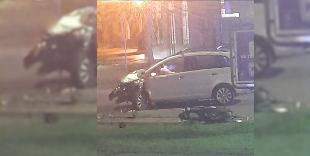 Violento choque en General Paz: tres heridos y un motociclista con lesiones de gravedad