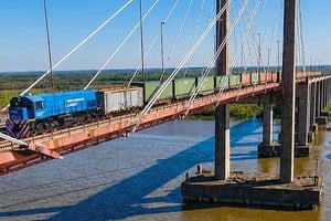 Se trata del paso ferroviario entre Paso de los Libres (Corrientes) y Uruguaiana (Brasil). Foto: NA