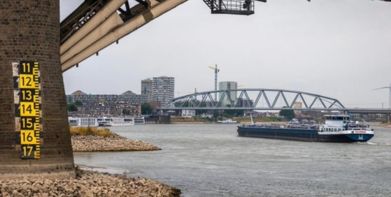 El río Rin superó su mínimo histórico