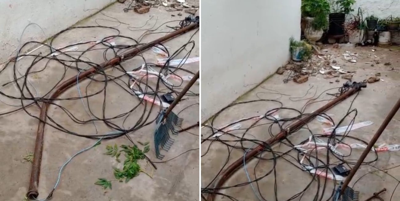 Un camión arrancó cables de luz en el norte de la ciudad de Santa Fe: dejó viviendas sin servicio e importantes daños
