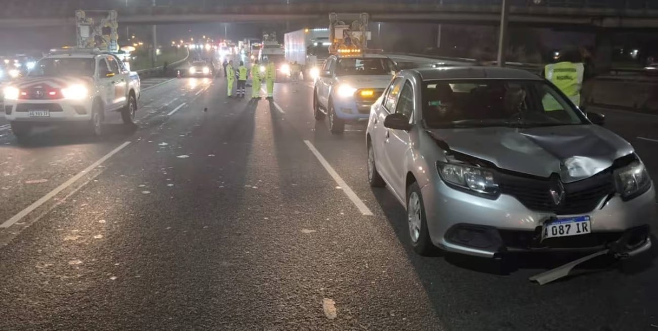 Panamericana: un peatón fue atropellado y el accidente provocó un fuerte colapso de tránsito