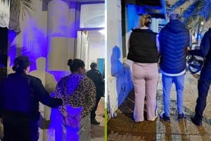 Traslado de detenidos a sede policial. Foto: Gentileza