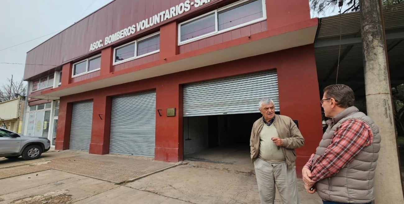 El cuartel de Bomberos de San Justo sumó un aporte para obras y equipamiento