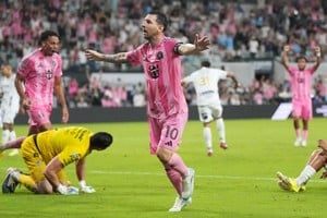 Lionel Messi llegó a 921 goles oficiales después de su doblete en la Leagues Cup. Foto: Reuters
