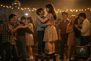 "Busqué a Alejandra. Me sacaba dos cabezas de altura, pero aceptó bailar conmigo. Entonces Roberto, uno de los muchachos, me acercó un banquito de madera como burla. Pude haberme enojado, pero entendí que la risa también podía ser un escudo (...)".