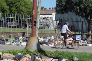Un basural detectado en Avenida Peñaloza y Larrea. Foto: Guillermo Di Salvatore