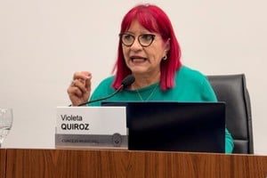 La concejal santafesina Violeta Quiroz.