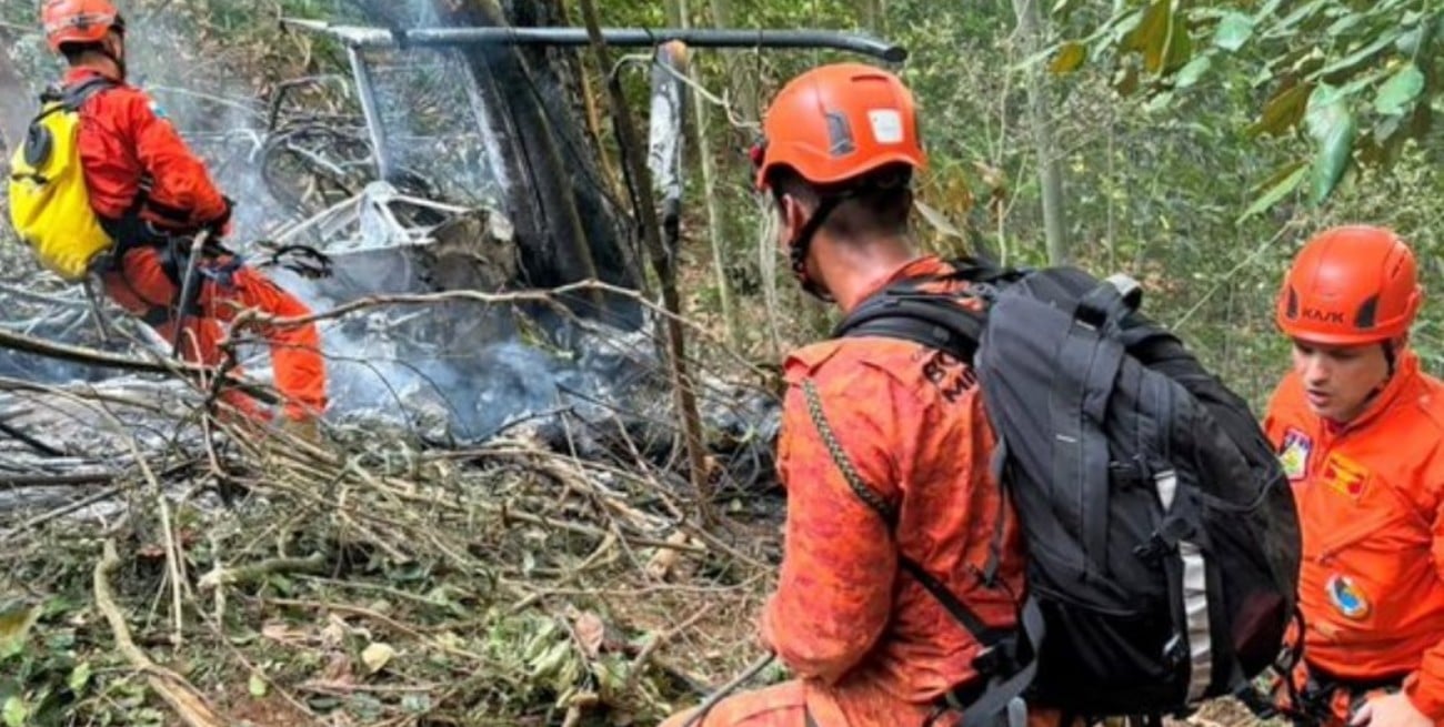 Brasil: un viaje familiar de 15 años terminó con cuatro muertos al caer un helicóptero