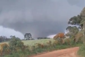 La sucesión de tormentas severas volvió a poner bajo atención al sur de Brasil
