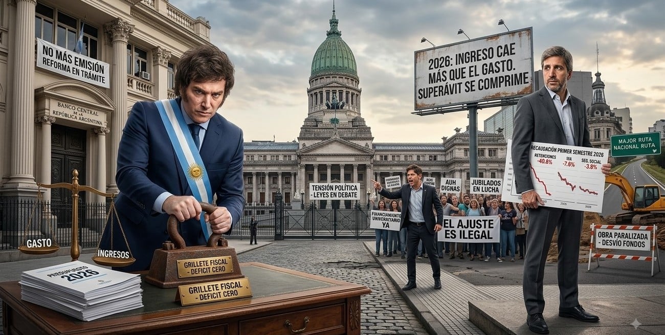 Se redujeron los superávits primario y financiero por la debilidad de los ingresos