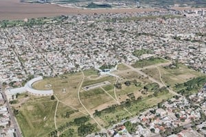 Una de las vistas de la ciudad de Santa Fe desde la herramienta World Flight Sim.