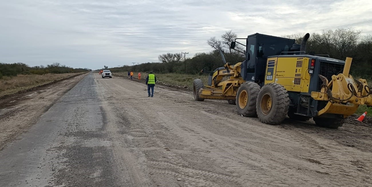 Comenzó la repavimentación de la Ruta 83 S, acceso a La Gallareta desde la Ruta 11