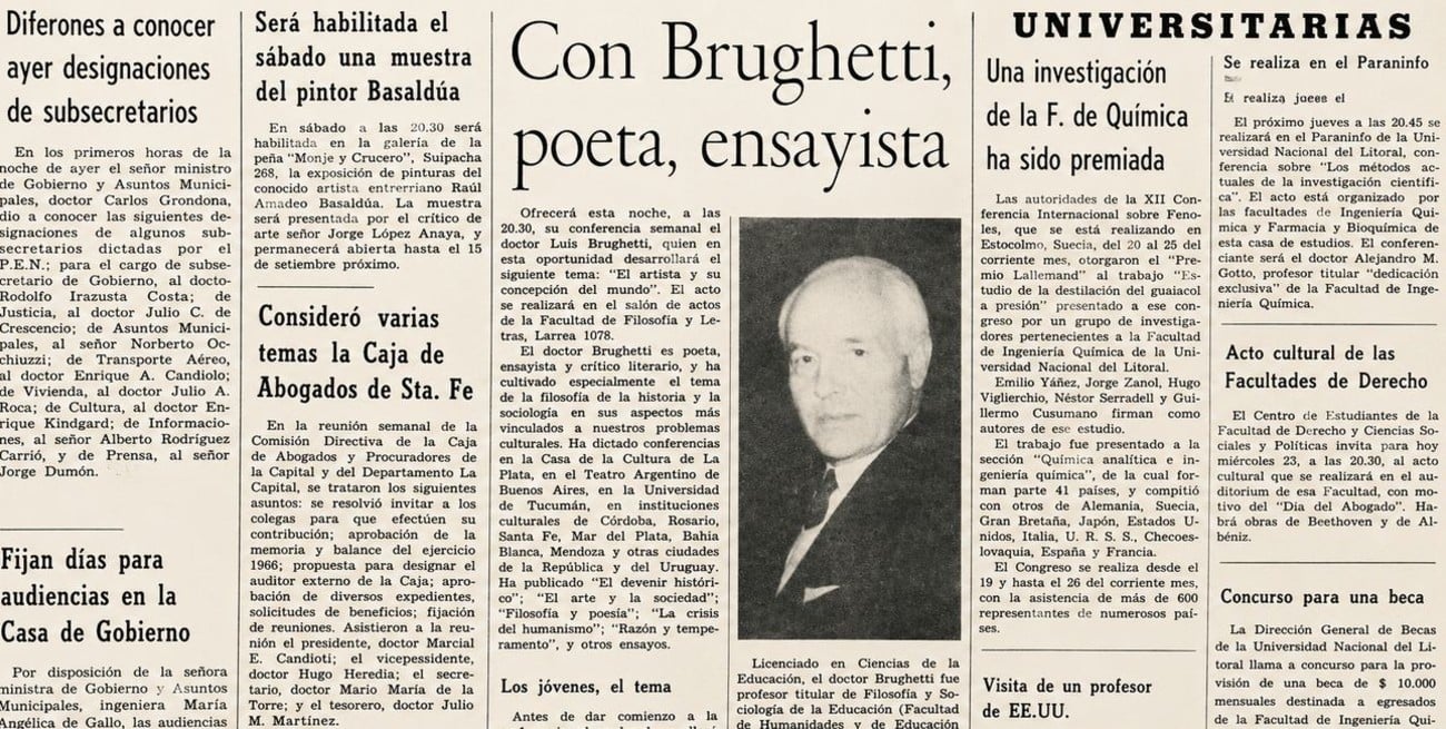 Romualdo Brughetti en primera persona: la entrevista de El Litoral a un referente de la cultura argentina