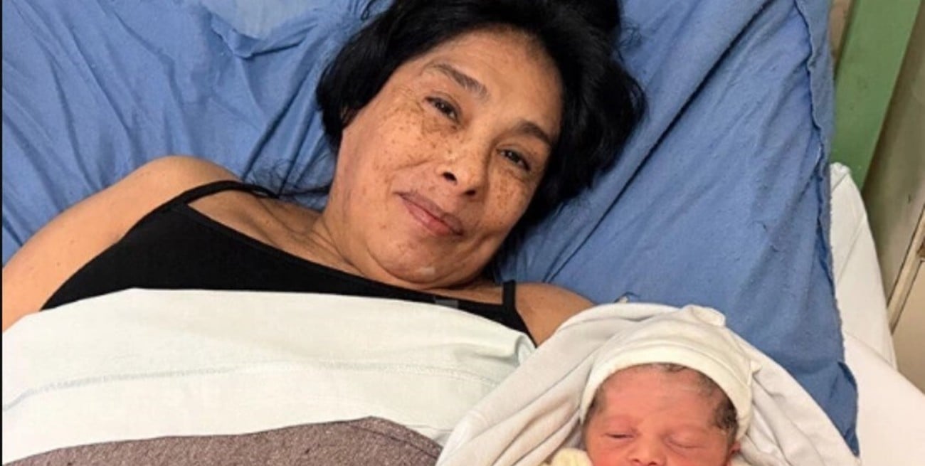 Mabel fue madre por primera vez a los 62 años: nació David en el Hospital San Felipe