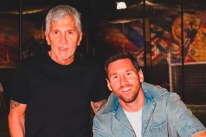 La foto que compartió Messi junto a su padre.