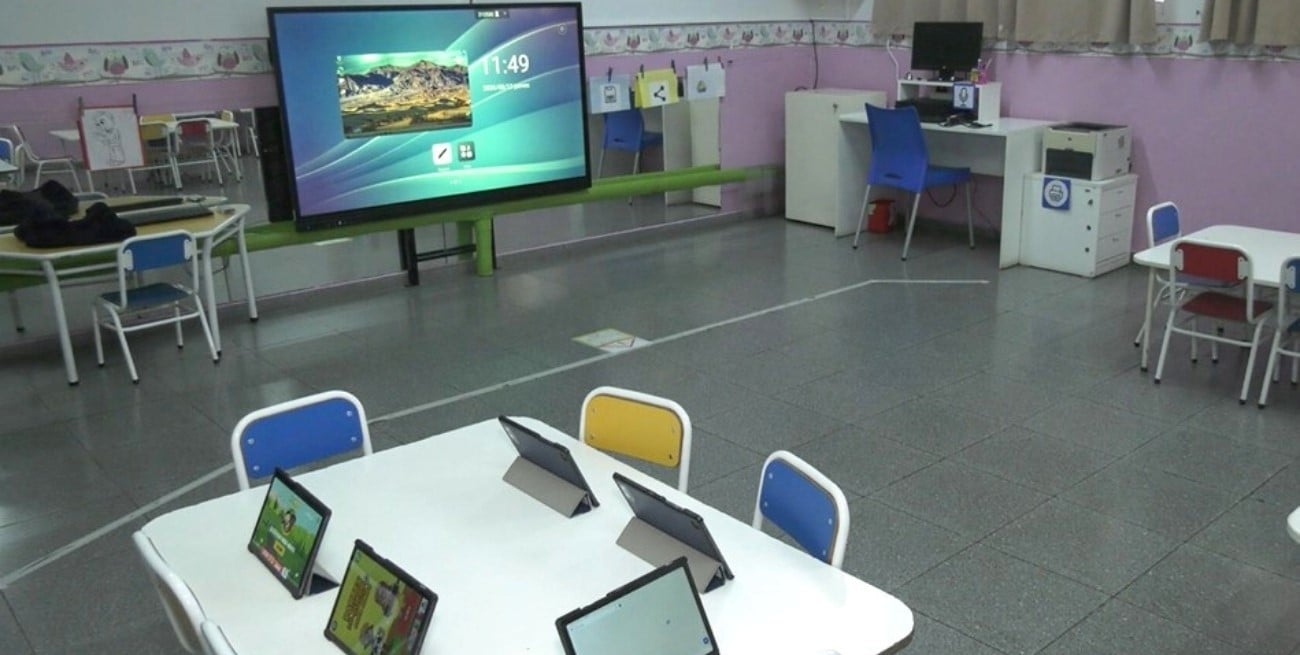 Aula 360: cómo es el espacio del Centro Educativo Jerárquicos que incorpora tecnología desde el Nivel Inicial