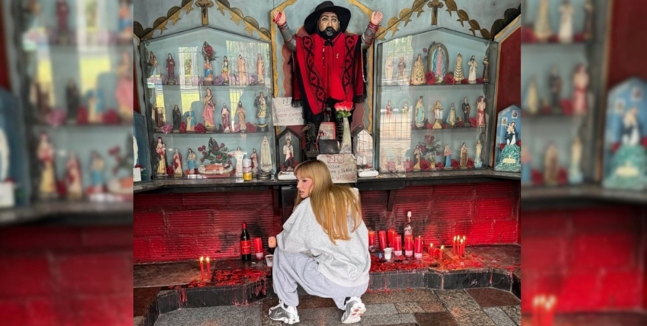 Tras separarse de Luck Ra, La Joaqui fue al Gauchito Gil y habló de los milagros