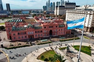 La Casa Rosada, eje central del poder federal en el país. Foto: Fernando Nicola