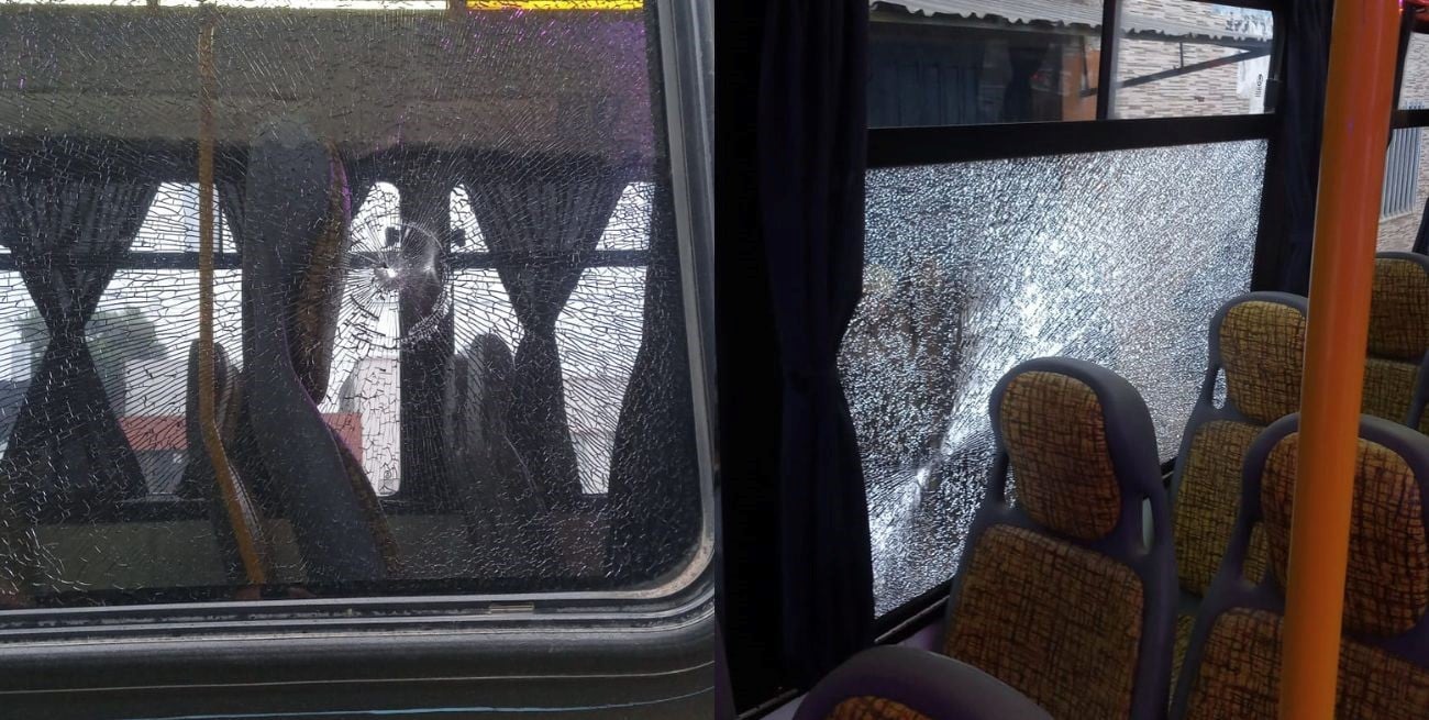 Otra vez un piedrazo provocó lesiones a una pasajera del colectivo “intercountries” en Santa Fe