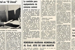 El recorte de El Litoral con la entrevista. Foto: Archivo El Litoral