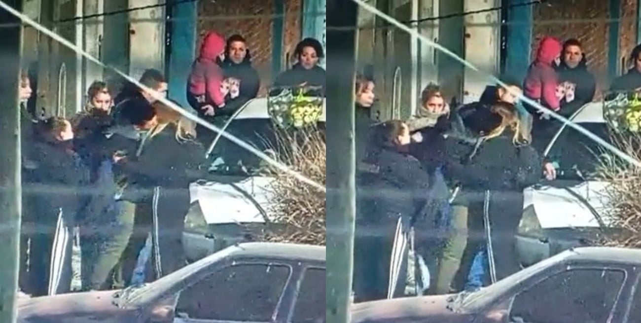 Video: la llamativa despedida de la novia de un hombre detenido por vender droga