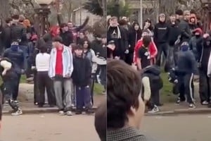 Las imágenes de los enfrentamientos circularon en redes sociales tras el episodio.