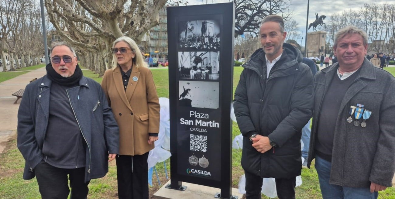 Casilda conmemoró el Paso a la Inmortalidad de San Martín y presentó un tótem informativo