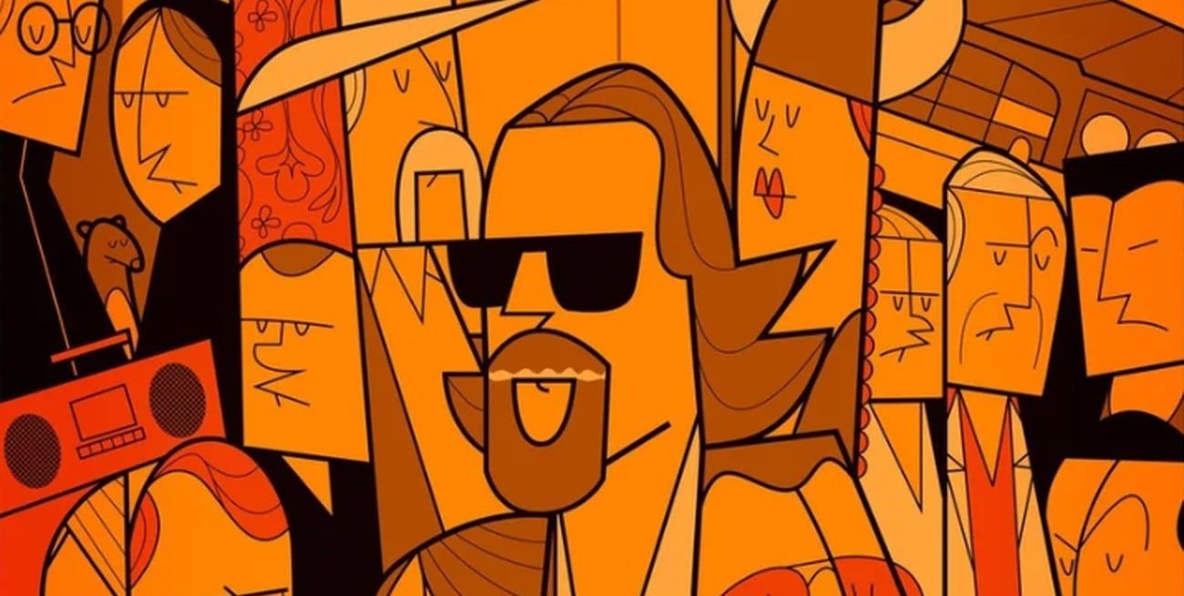 El cine como "rompecabezas" en las multitudes geométricas de Ale Giorgini