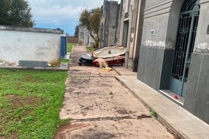 Así encontraron un ataúd.