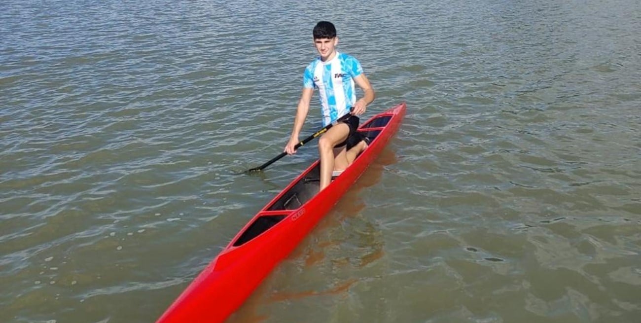 Bruno Benigno y el desafío de la canoa: el sueño santafesino que busca hacer historia 
