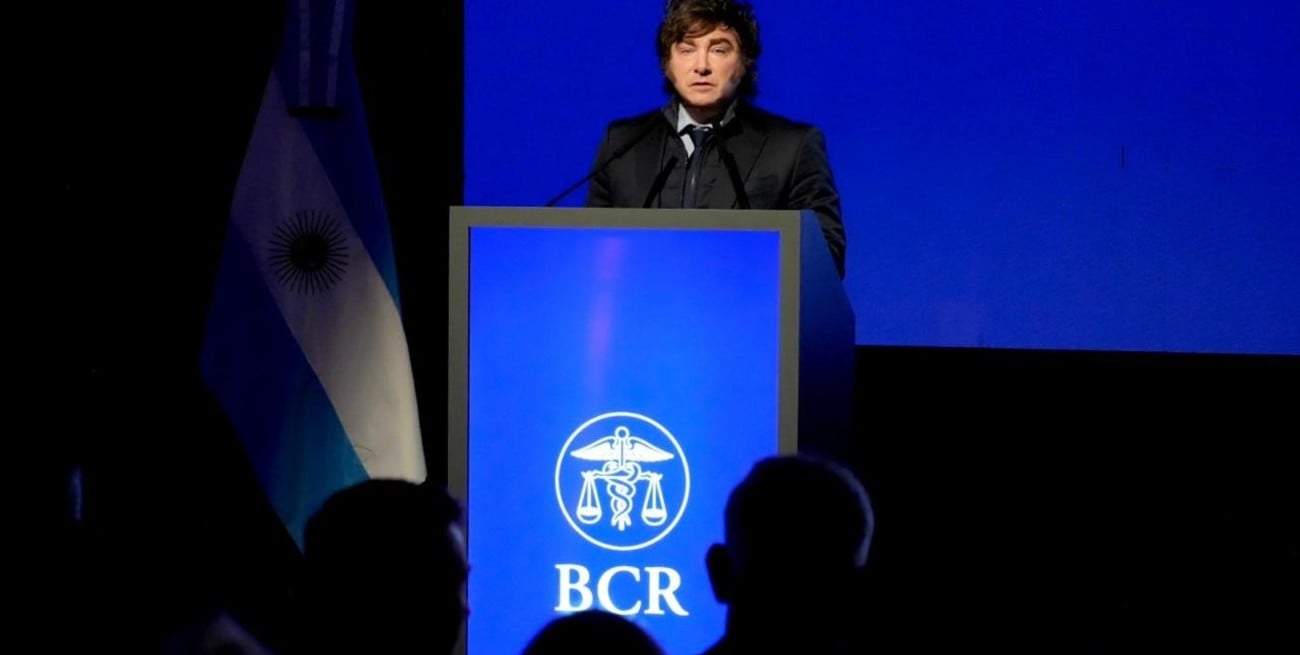 Milei habló de morosidad y crédito en Rosario y defendió su gestión económica