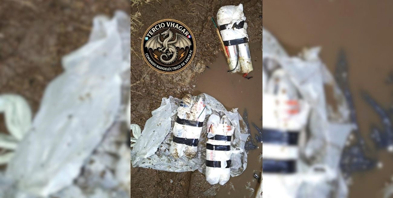 Escapaban en moto y dejaron caer un paquete con presuntos explosivos modificados