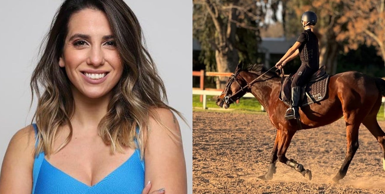 El susto de Cinthia Fernández: su hija cayó durante una clase de equitación