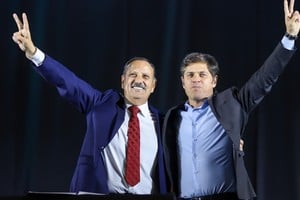 Ricardo Quintela y Axel Kicillof, referentes kirchneristas.