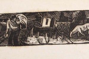 "Figura y baldíos" de Rebuffo. Foto: Museo Reina Sofía