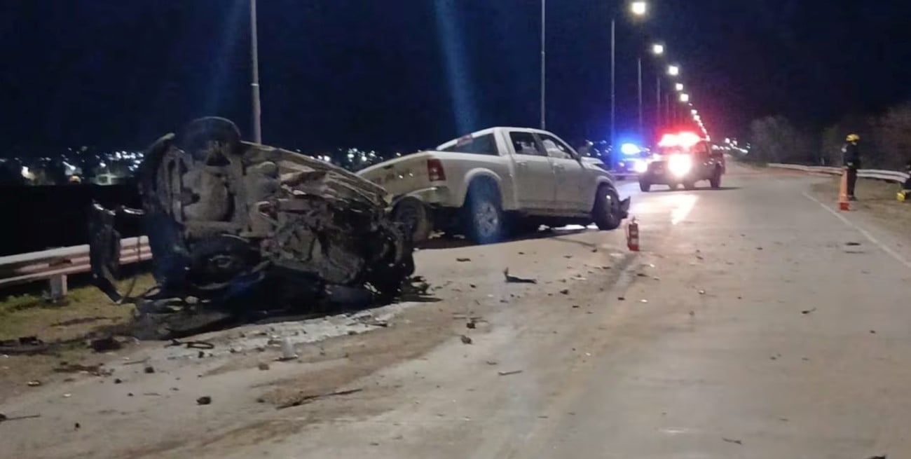 Choque en Alta Gracia: tres muertos tras un fuerte impacto frontal